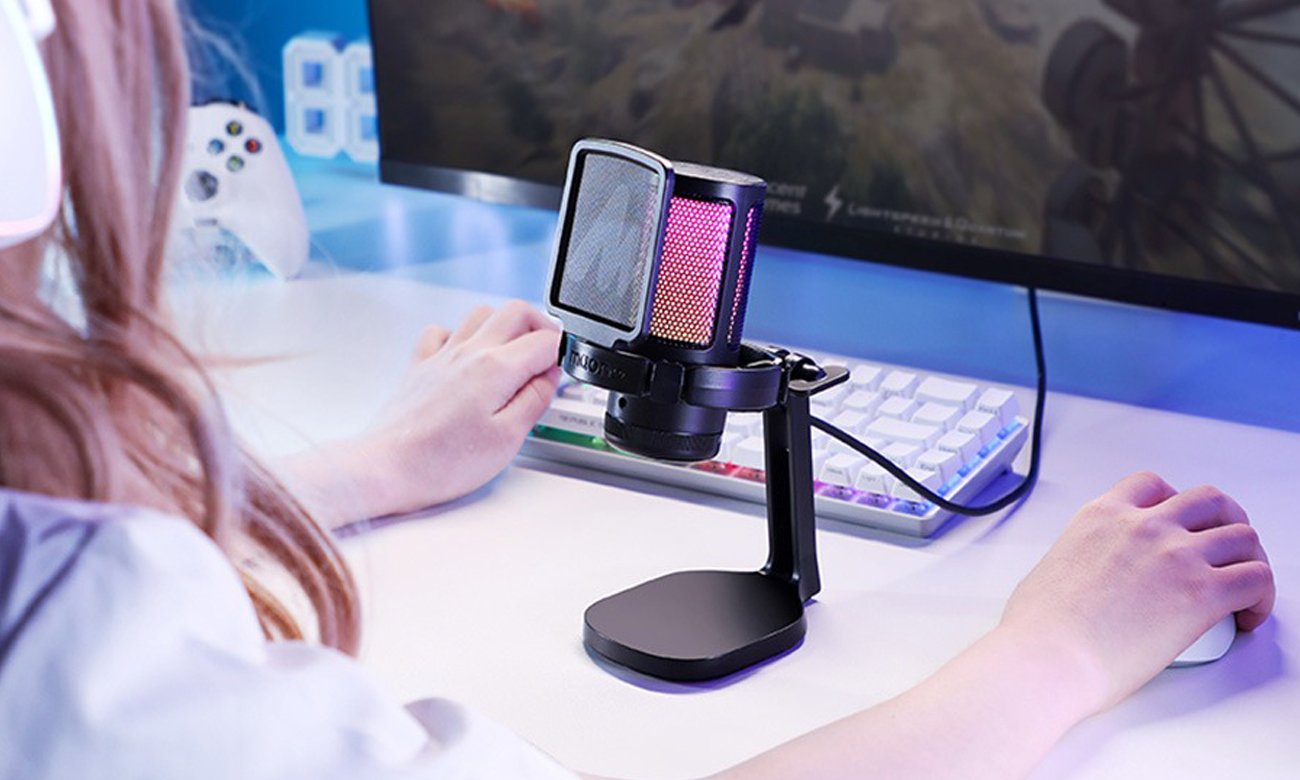 Игровой микрофон Maono DGM20 черный – стильная графика