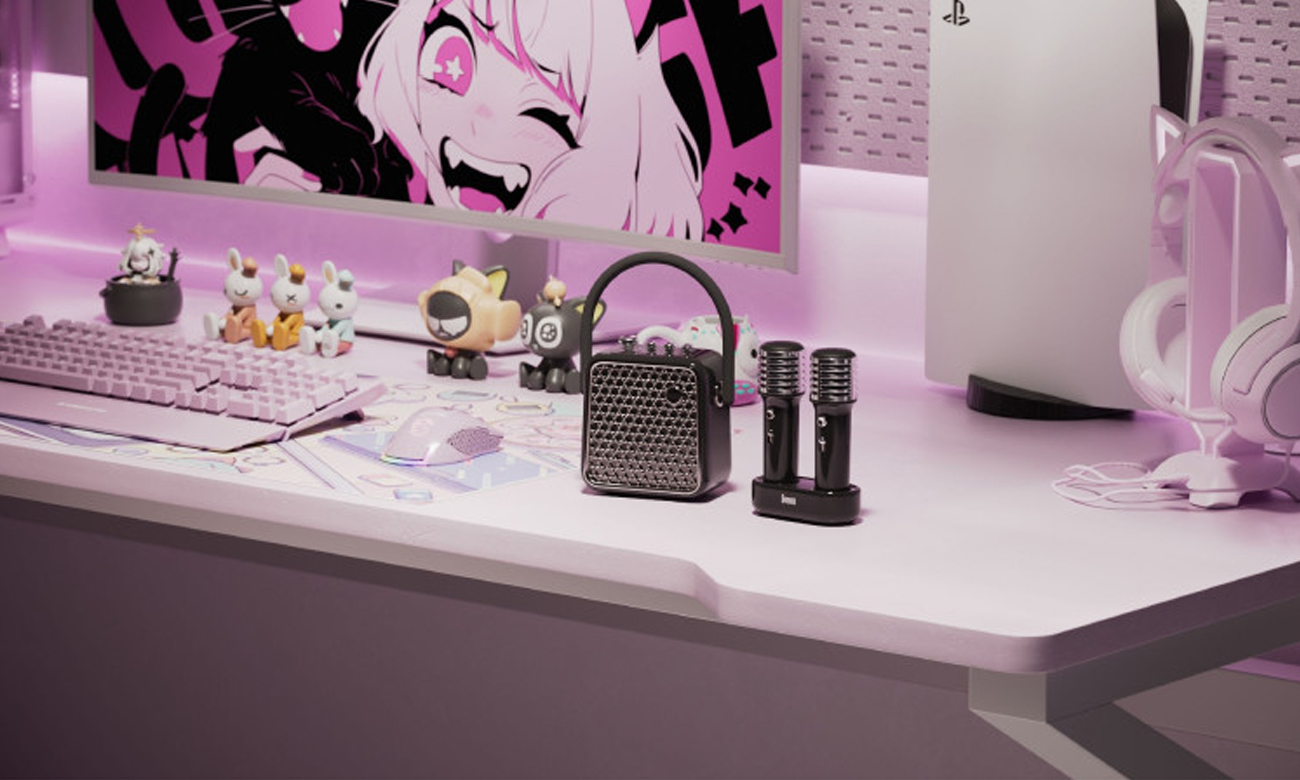 Bluetooth колонка Divoom Songbird-se с эффектами караоке черная