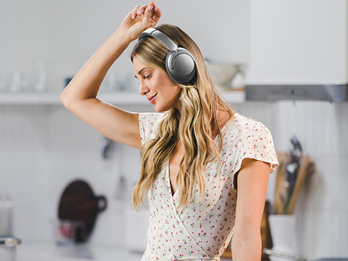 1БОЛЬШЕ Беспроводные наушники SonoFlow Silver – стиль жизни