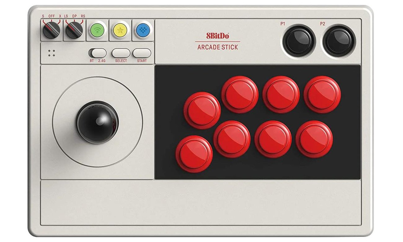 8BitDo Arcade Stick Controller для ПК і Nintendo Switch – вид спереду