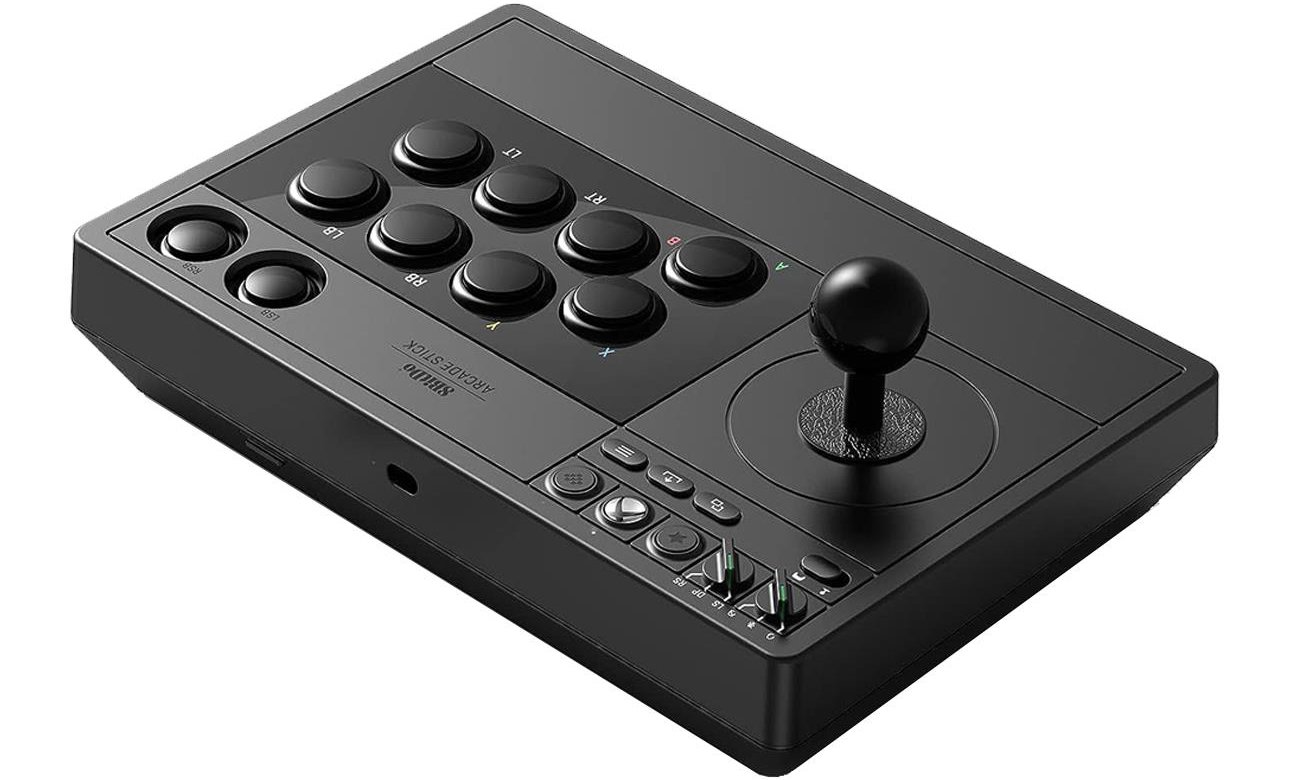 8BitDo Arcade Stick Controller для Xbox/PC, чорний – кутовий вид зверху