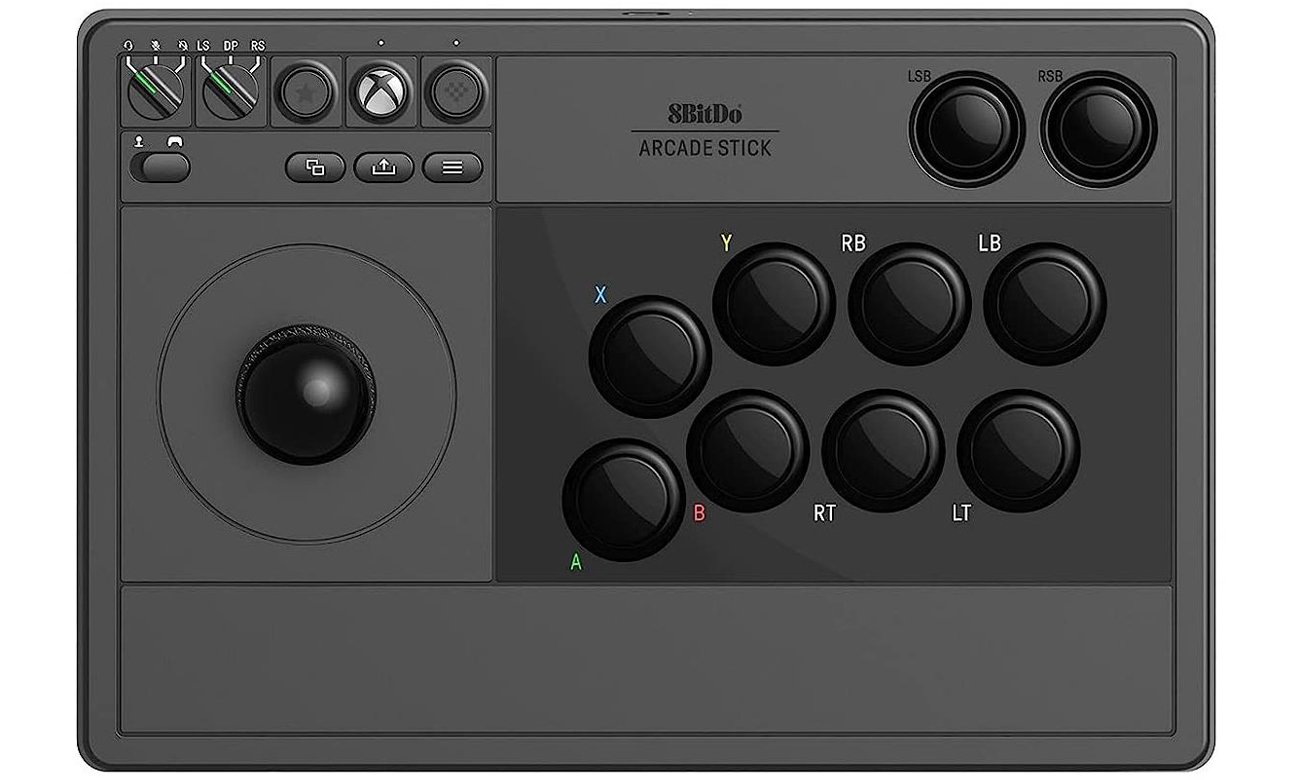 8BitDo Arcade Stick Controller для Xbox/PC, чорний – вид спереду