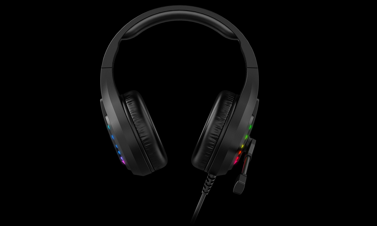 Чорна USB-гарнітура A4Tech Bloody G230 7.1 - вид спереду