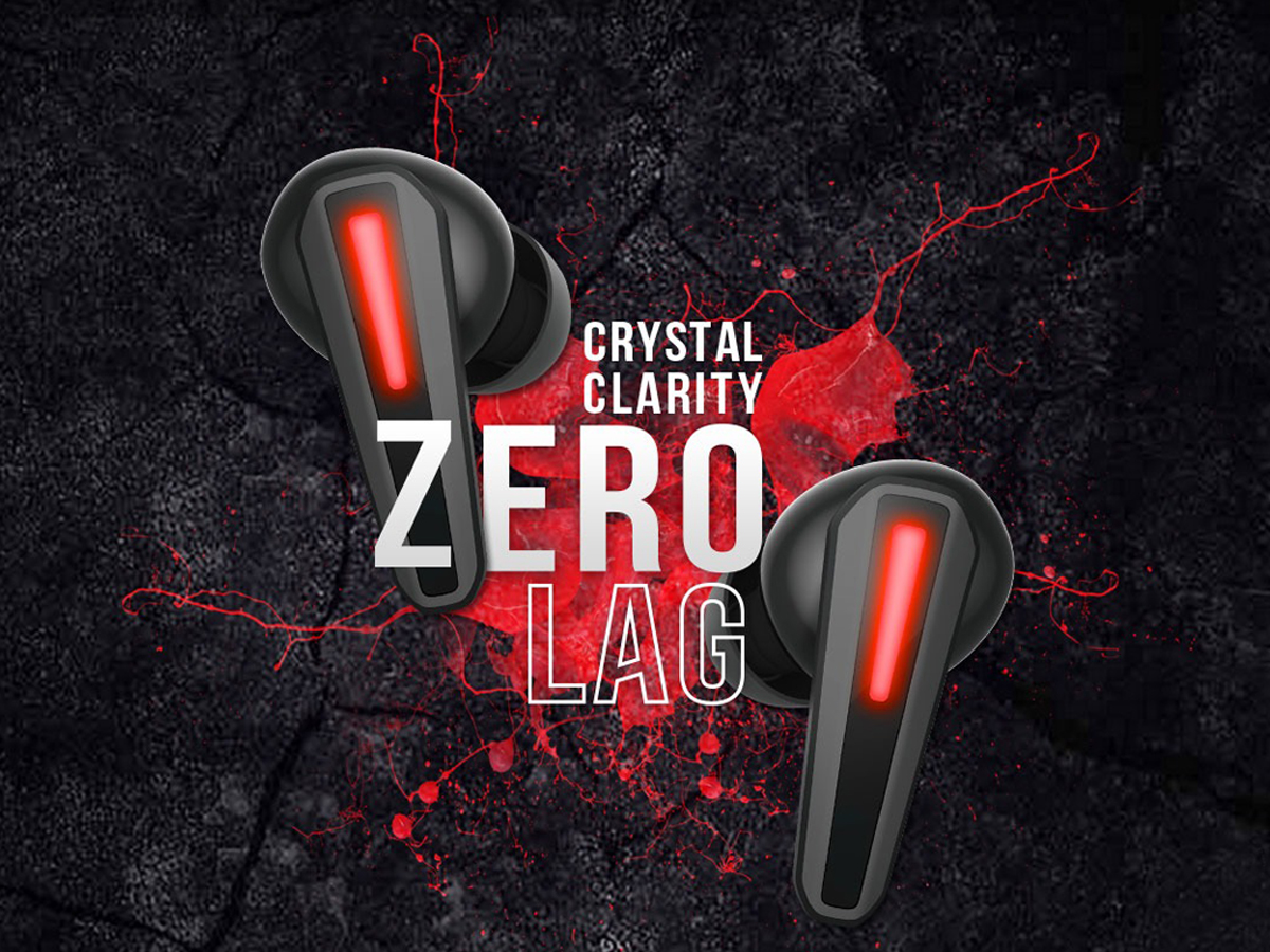 Чорно-червоні бездротові навушники A4Tech TWS M70 - графіка стилю життя