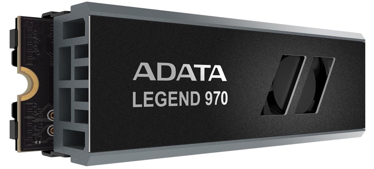 ADATA LEGEND 970 PCIe Gen5 NVMe M.2 SSD – вид спереди под углом