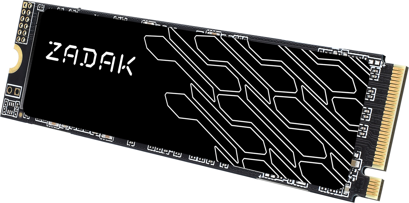 Apacer ZADAK TWSG3 M.2 SSD - кутовий вид спереду