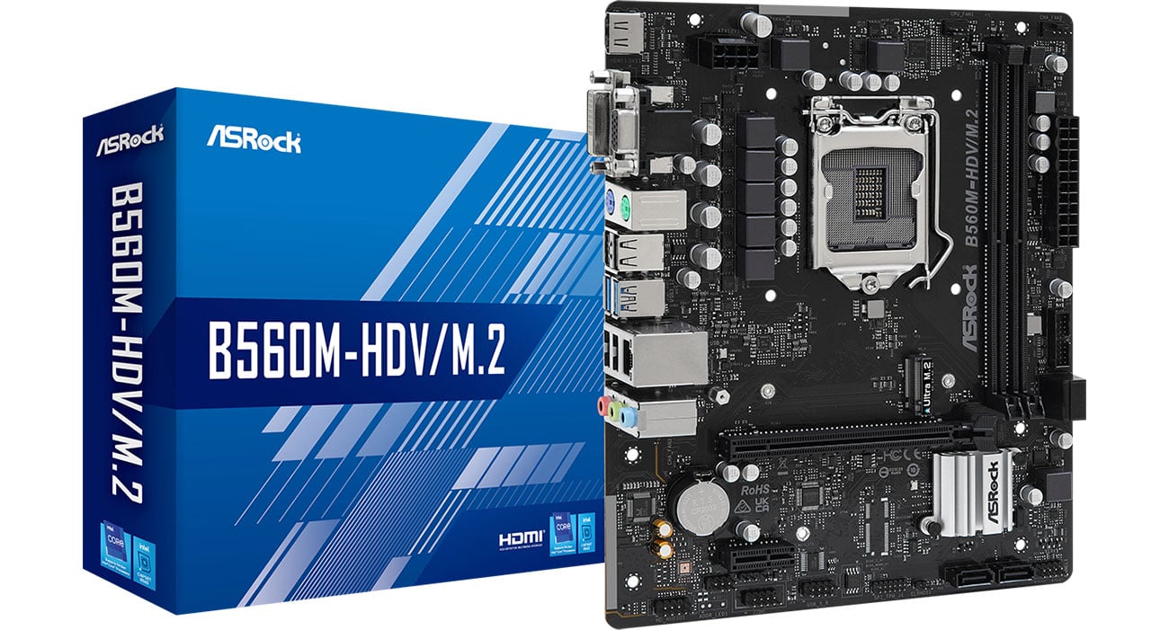 Материнська плата ASRock B560M-HDV/M.2 в коробці