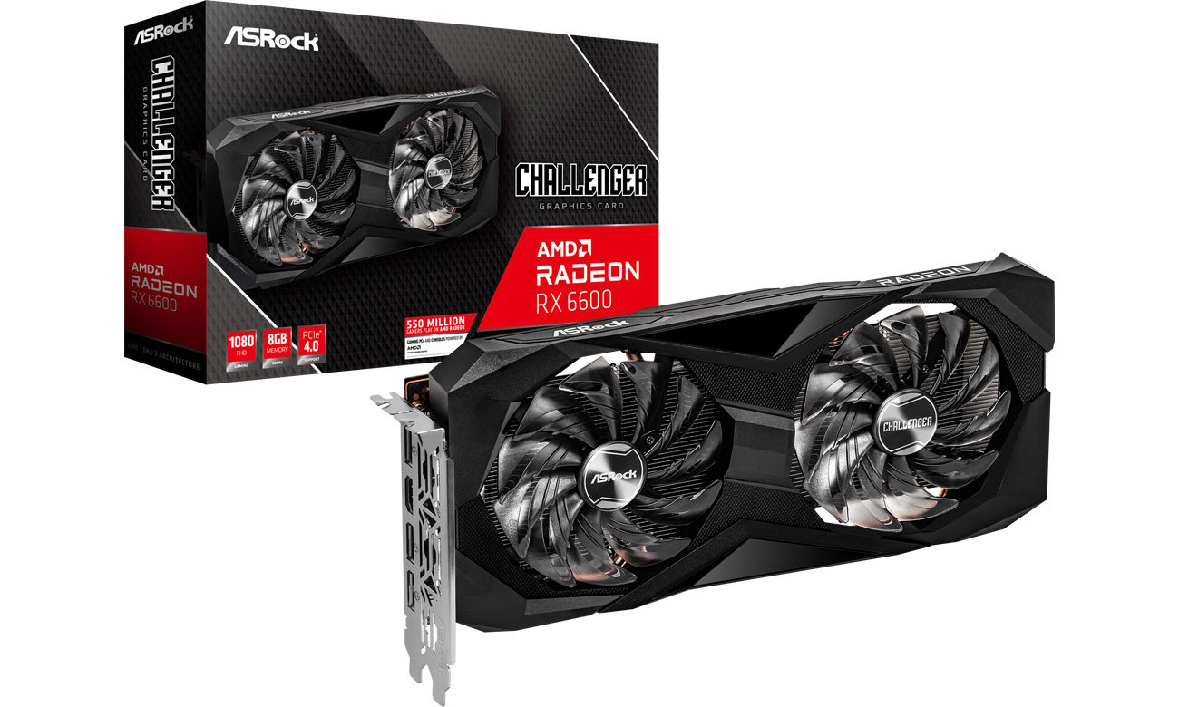 ASRock Radeon RX 6600 Challenger D 8 ГБ GDDR6