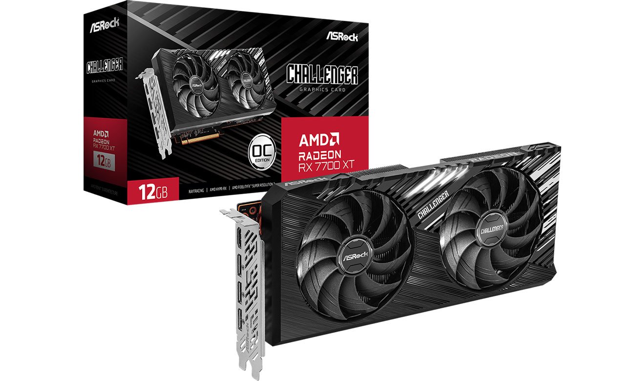 ASRock Radeon RX 7700 XT Challenger OC 12 ГБ GDDR6