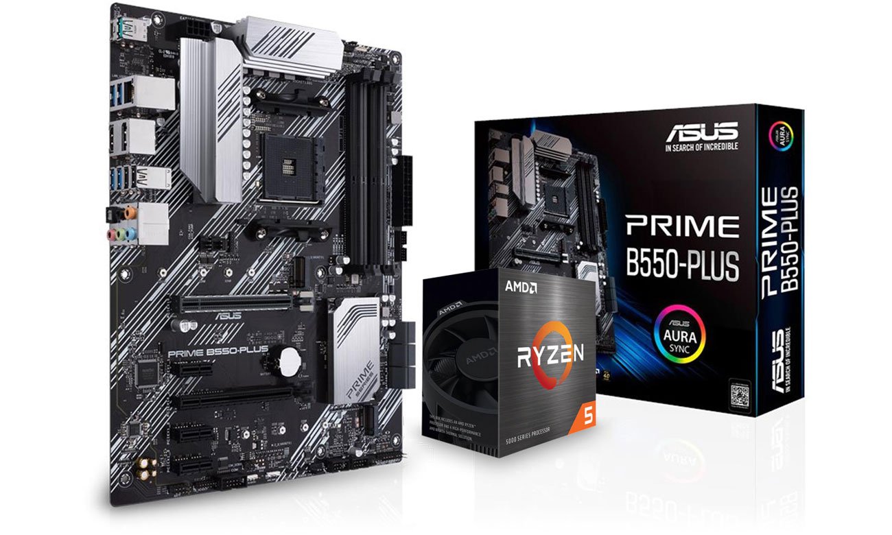 ASUS PRIME B550-PLUS + AMD Ryzen 5 5600X