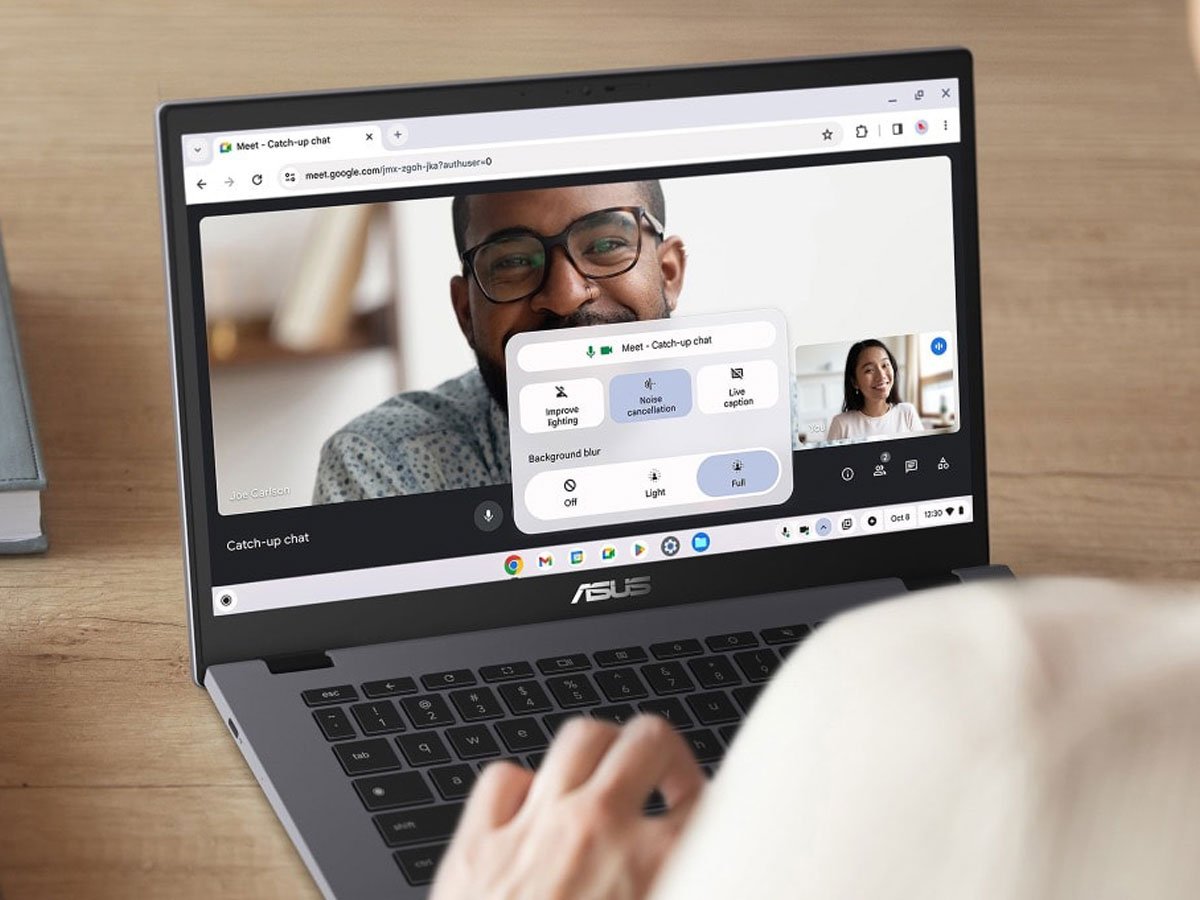 ASUS Chromebook Расширенные видеоконференции