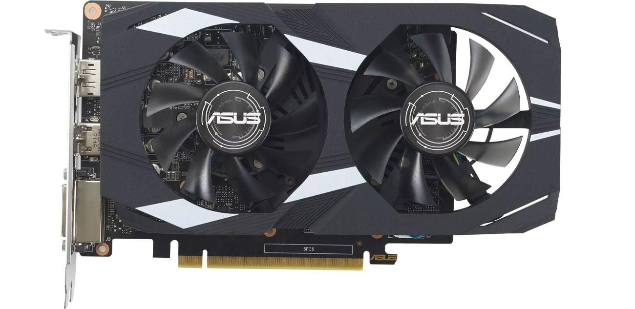 Охлаждение ASUS GeForce GTX 1650 Dual EVO OC