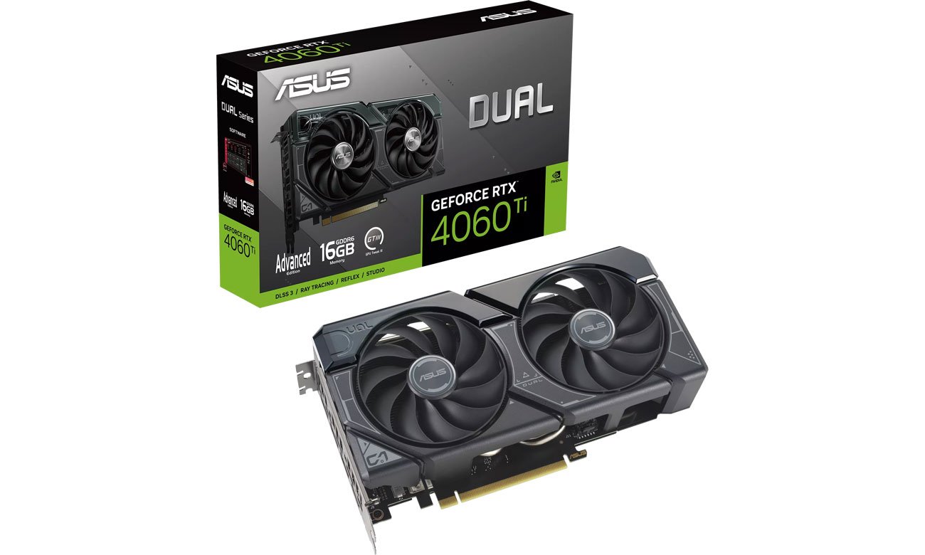 ASUS GeForce RTX 4060 Ti Dual Advanced 16 ГБ GDDR6