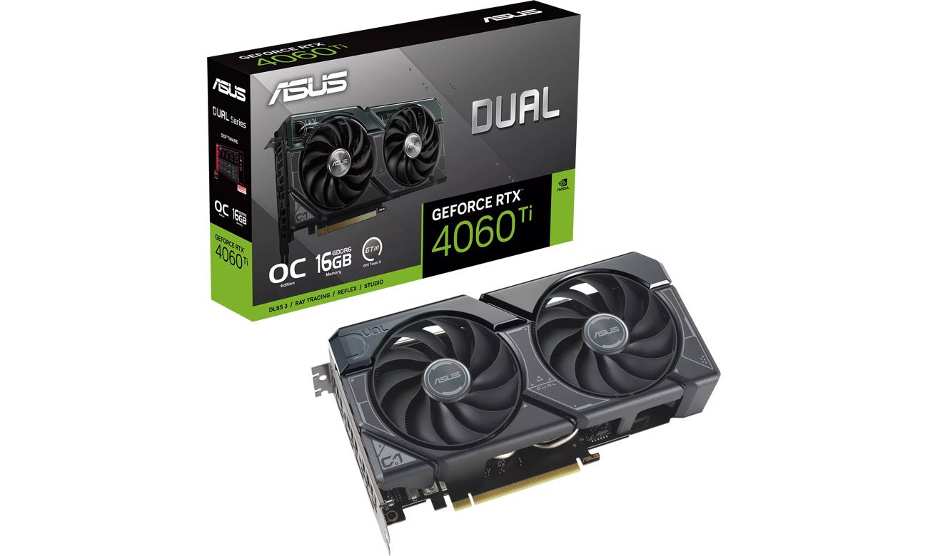 ASUS GeForce RTX 4060 Ti Dual OC 16 ГБ GDDR6