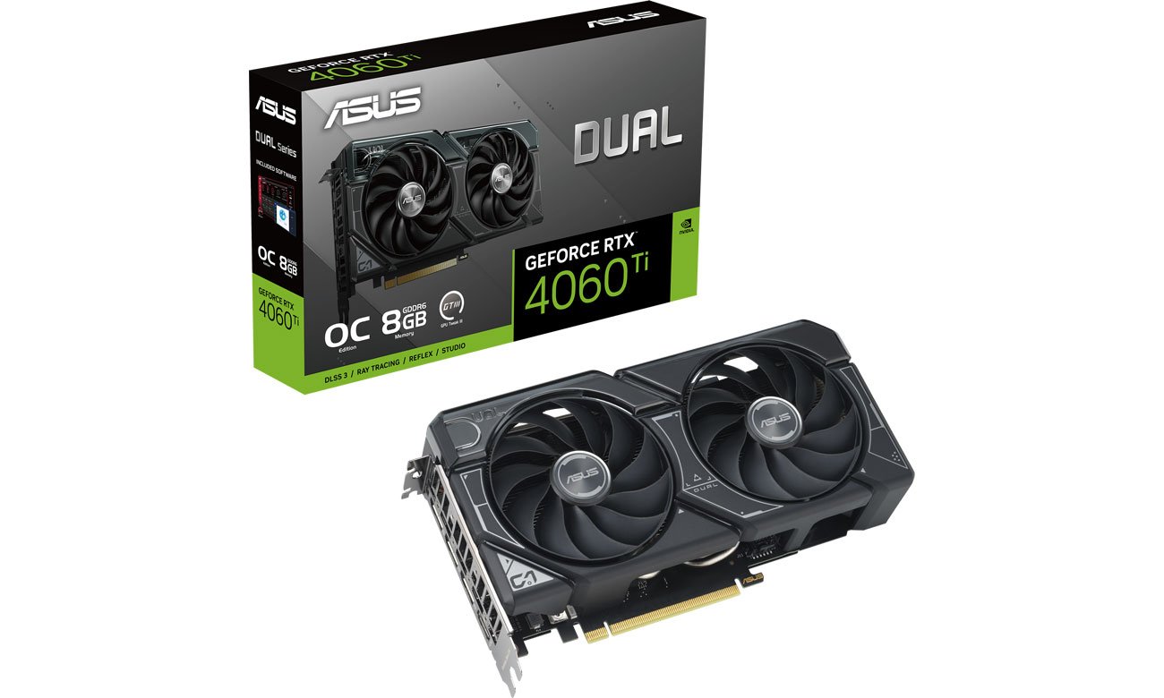 ASUS GeForce RTX 4060 Ti Dual OC 8 ГБ GDDR6