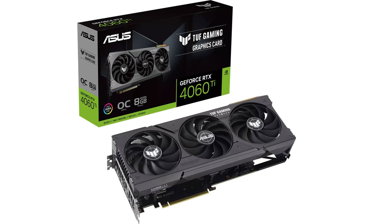 ASUS GeForce RTX 4060 Ti TUF Gaming OC 8 ГБ GDDR6