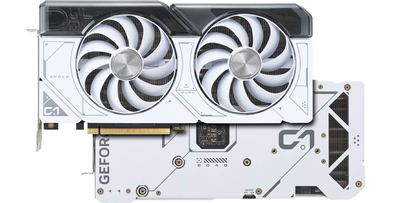 Охлаждение ASUS GeForce RTX 4070 DUAL OC WHITE