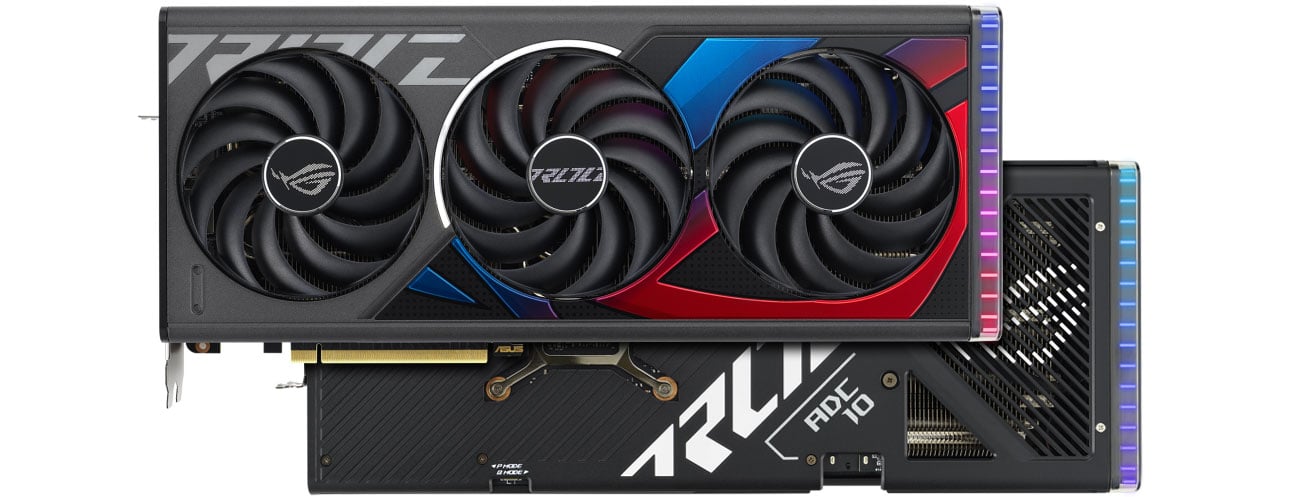 Охлаждение ASUS GeForce RTX 4070 TI ROG STRIX GAMING OC