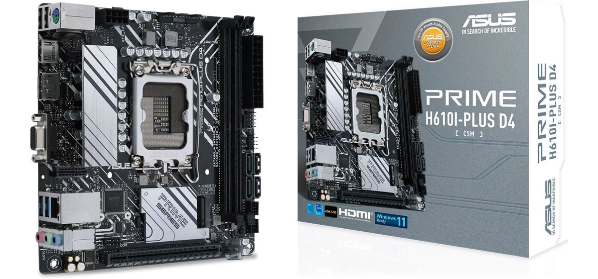 ASUS PRIME H610I-PLUS D4-CSM