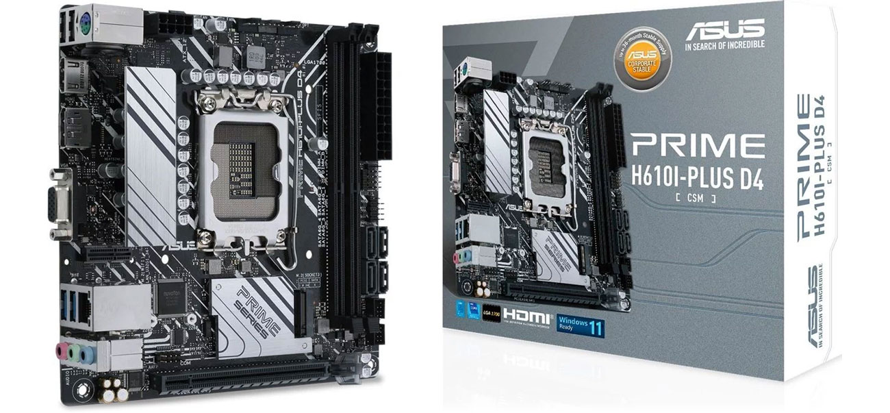 ASUS PRIME H610I-PLUS D4-CSM
