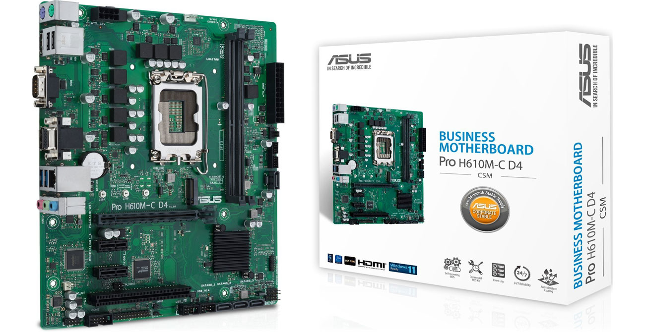 ASUS PRO H610M-C D4-CSM