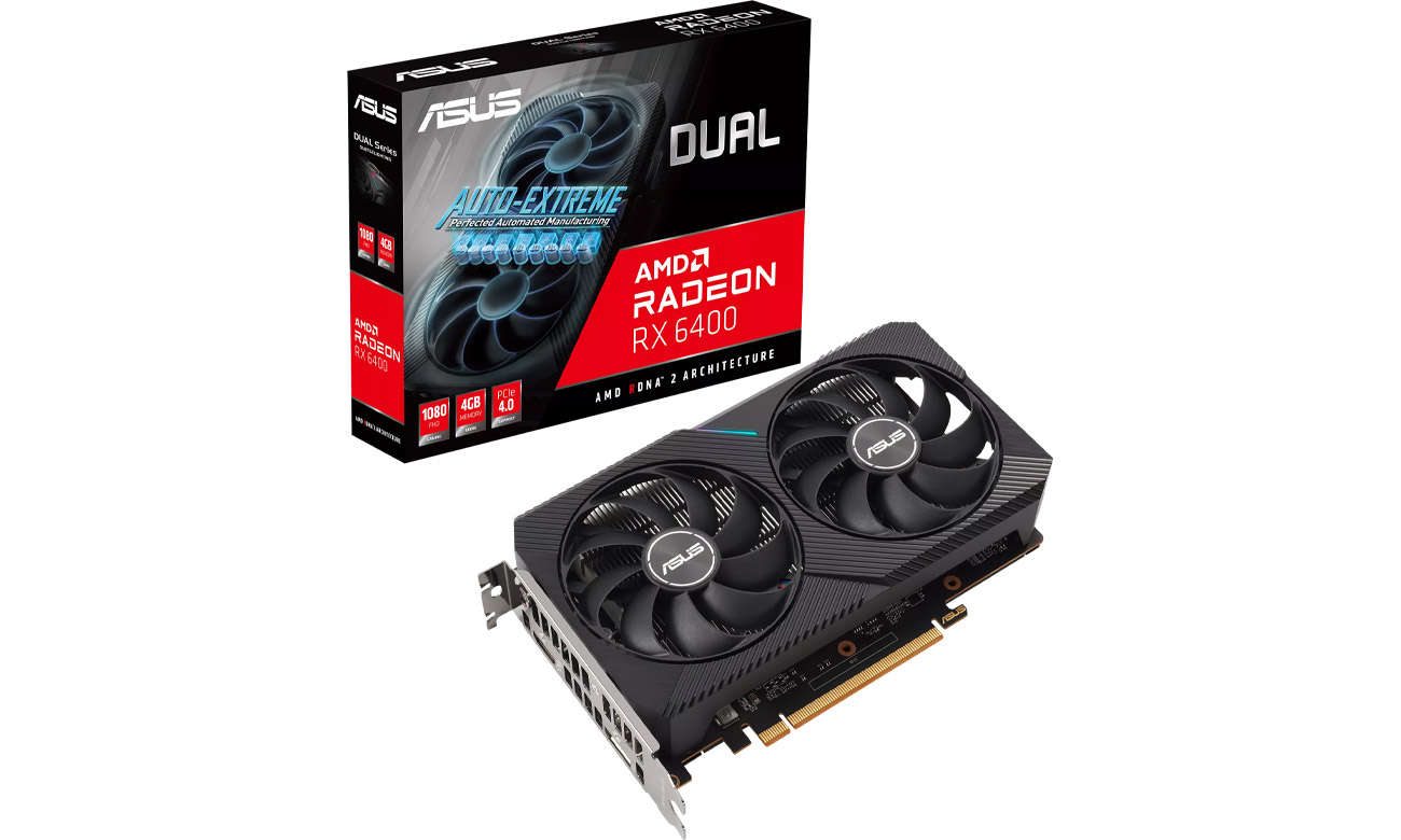 ASUS Radeon RX 6400 Dual 4GB GDDR6