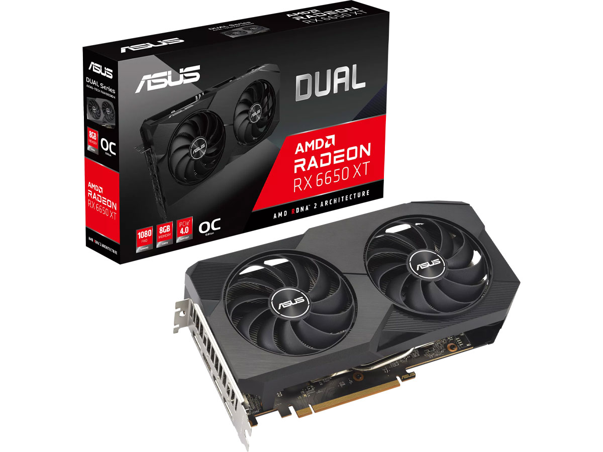 ASUS Radeon RX 6650 XT Dual OC V2 8 ГБ GDDR6