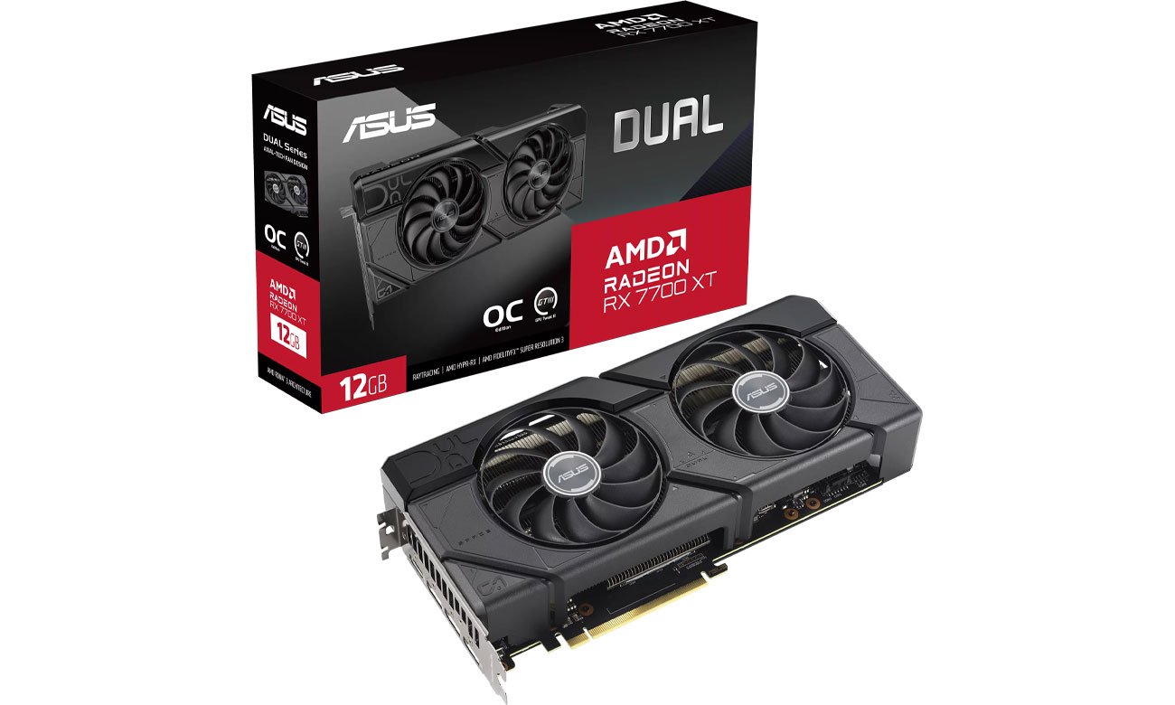 ASUS Radeon RX 7700 XT Dual OC 12 ГБ GDDR6