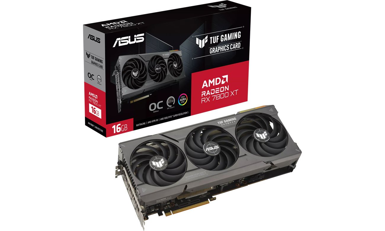 ASUS Radeon RX 7800 XT TUF Gaming 16 ГБ GDDR6