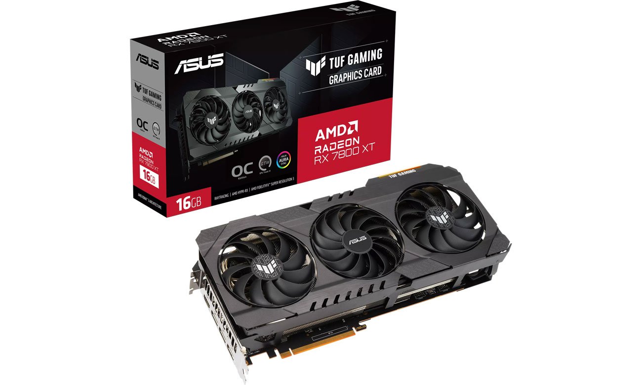 ASUS Radeon RX 7800 XT TUF Gaming OC 16 ГБ GDDR6