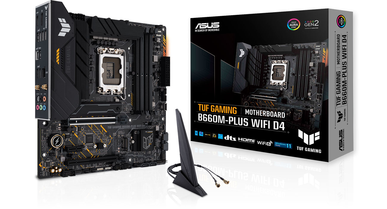 Материнская плата Socket 1700 ASUS TUF GAMING B660M-PLUS WIFI DDR4 90MB1930-M0EAY0