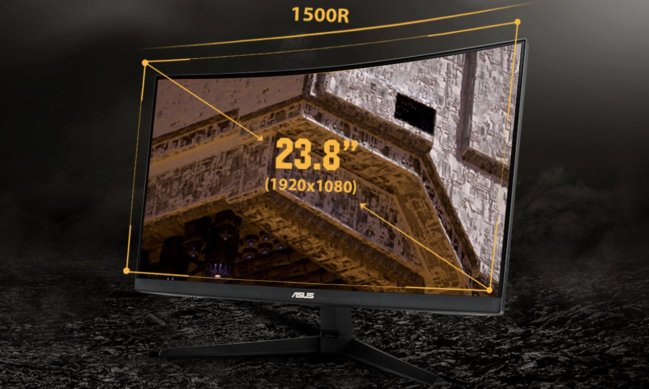 ASUS TUF Gaming VG24VQ1B Изогнутая кривизна 1500R