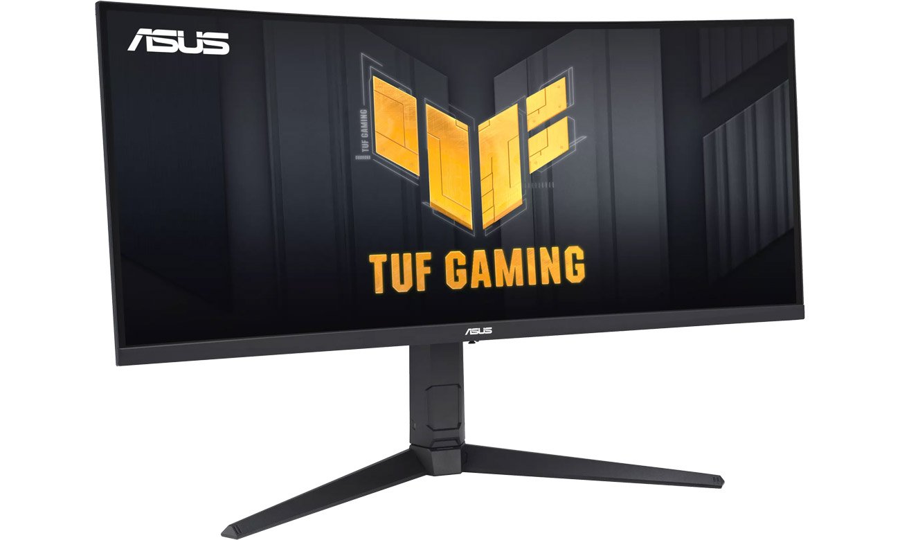 ASUS TUF Gaming VG34VQEL1A Выгнутый угловой вид спереди