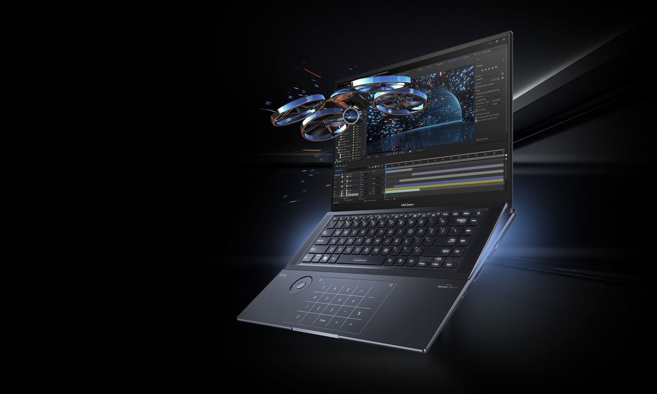 Дисплей ASUS ZenBook Pro 16X с клавиатурой