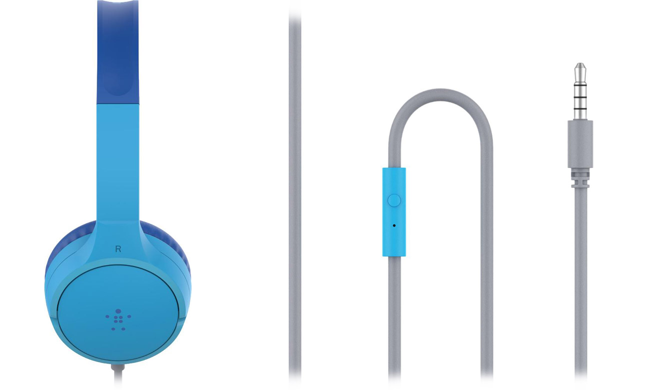 Дитячі навушники Belkin SoundForm Mini Blue - розмовляйте за допомогою вбудованого мікрофона