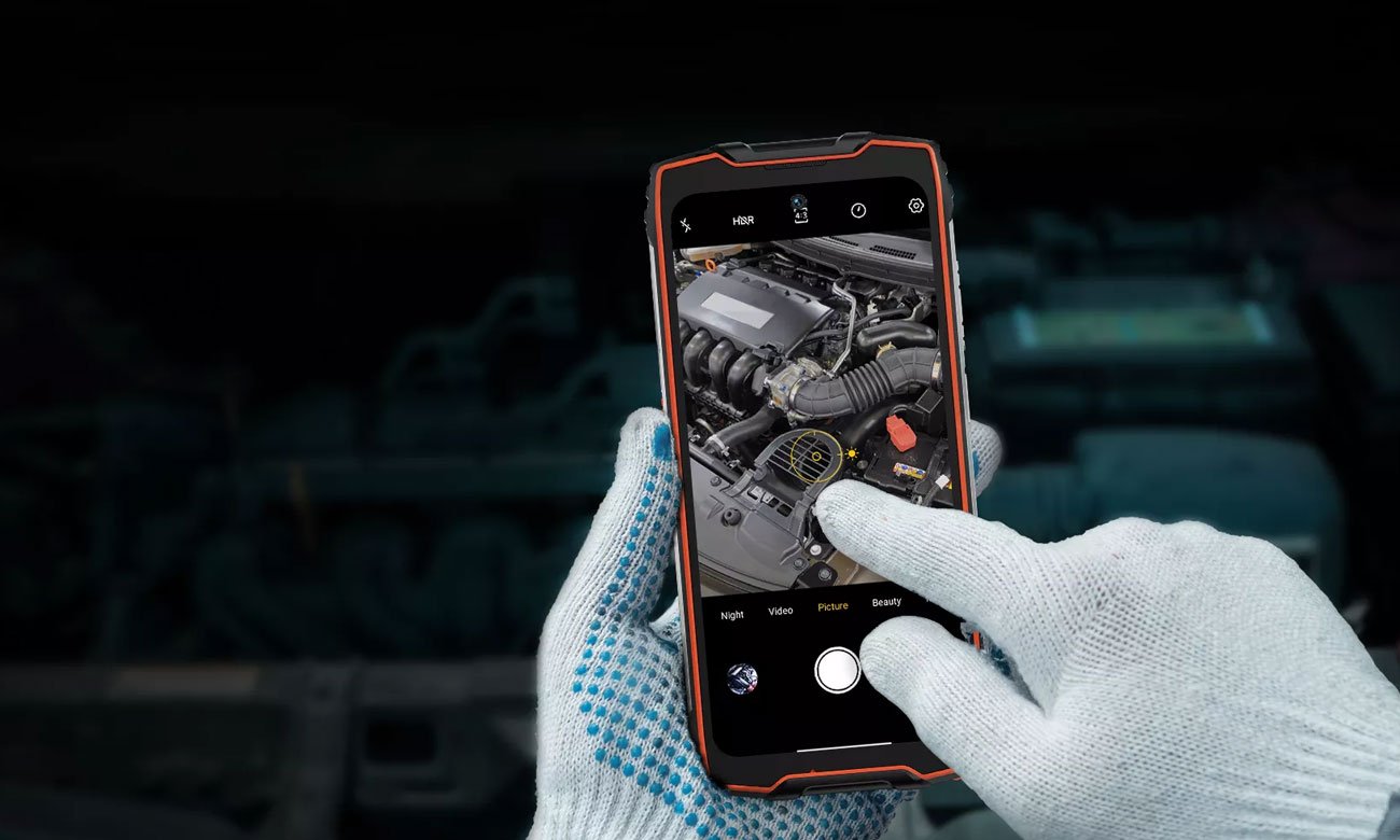 Blackview BV9300 Pro оранжевый экран работы в перчатках