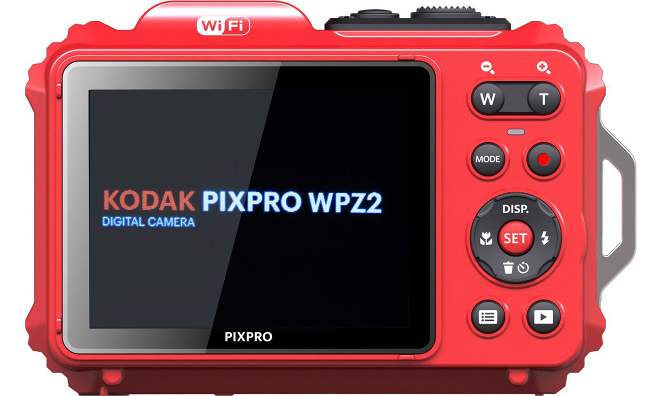 РК-екран Kodak WPZ2 і вигляд кнопок