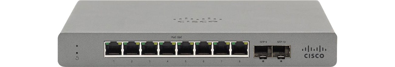 Коммутатор Cisco Meraki Go GS110-8-HW-EU (8x1000Mbit, 2xSFP) GS110-8-HW-EU