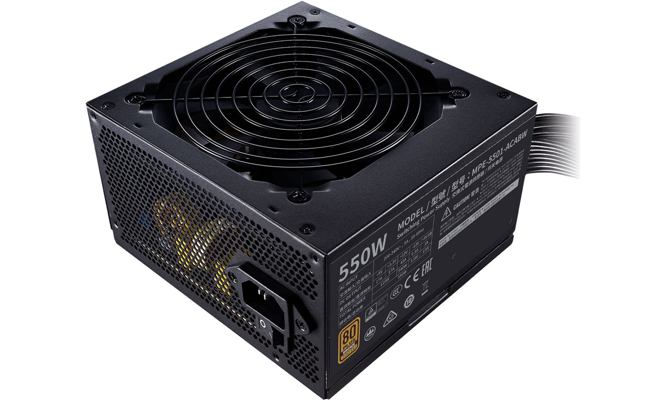 Комп'ютерний блок живлення Cooler Master MWE BRONZE V2 550W 80 Plus Bronze MPE-5501-ACABW-BEU