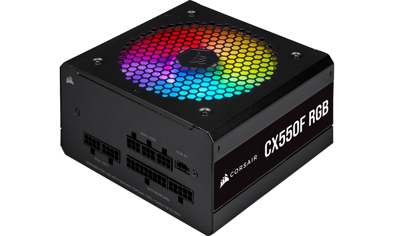 Блок живлення Corsair CX550F RGB 550W 80 Plus Bronze CP-9020216-EU