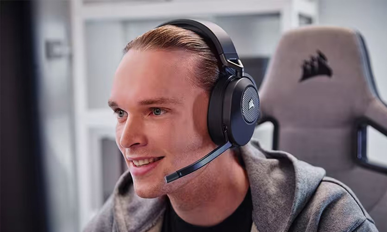 Corsair HS65 Wireless Carbon Wireless Headset - бездротове підключення з низькою затримкою