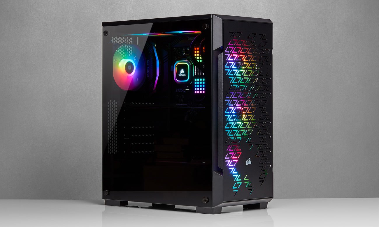 Корпус для комп'ютера Corsair iCUE 220T RGB Airflow чорний CC-9011173-WW