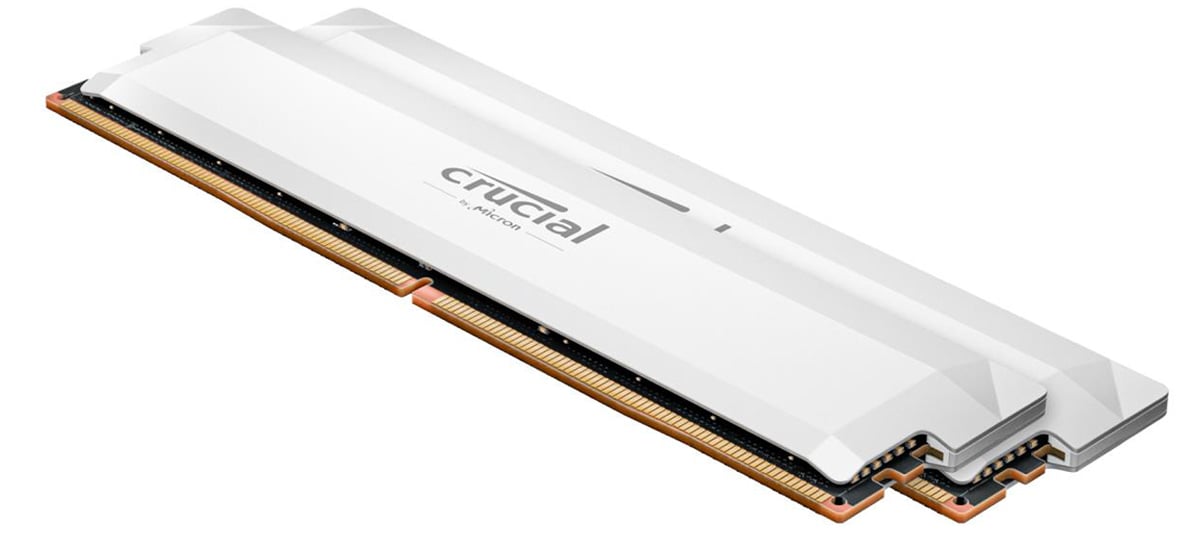 RAM Crucial 32 ГБ (2x16 ГБ) 6000 МГц CL36 Pro Overclocking White