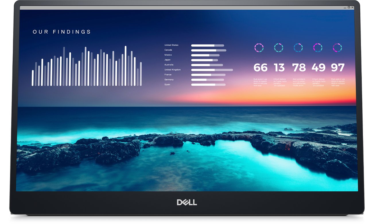 Dell P1424H, вид спереду