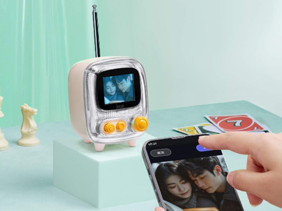 Піксельна колонка Divoom Tivoo 2. Bluetooth колонка рожева