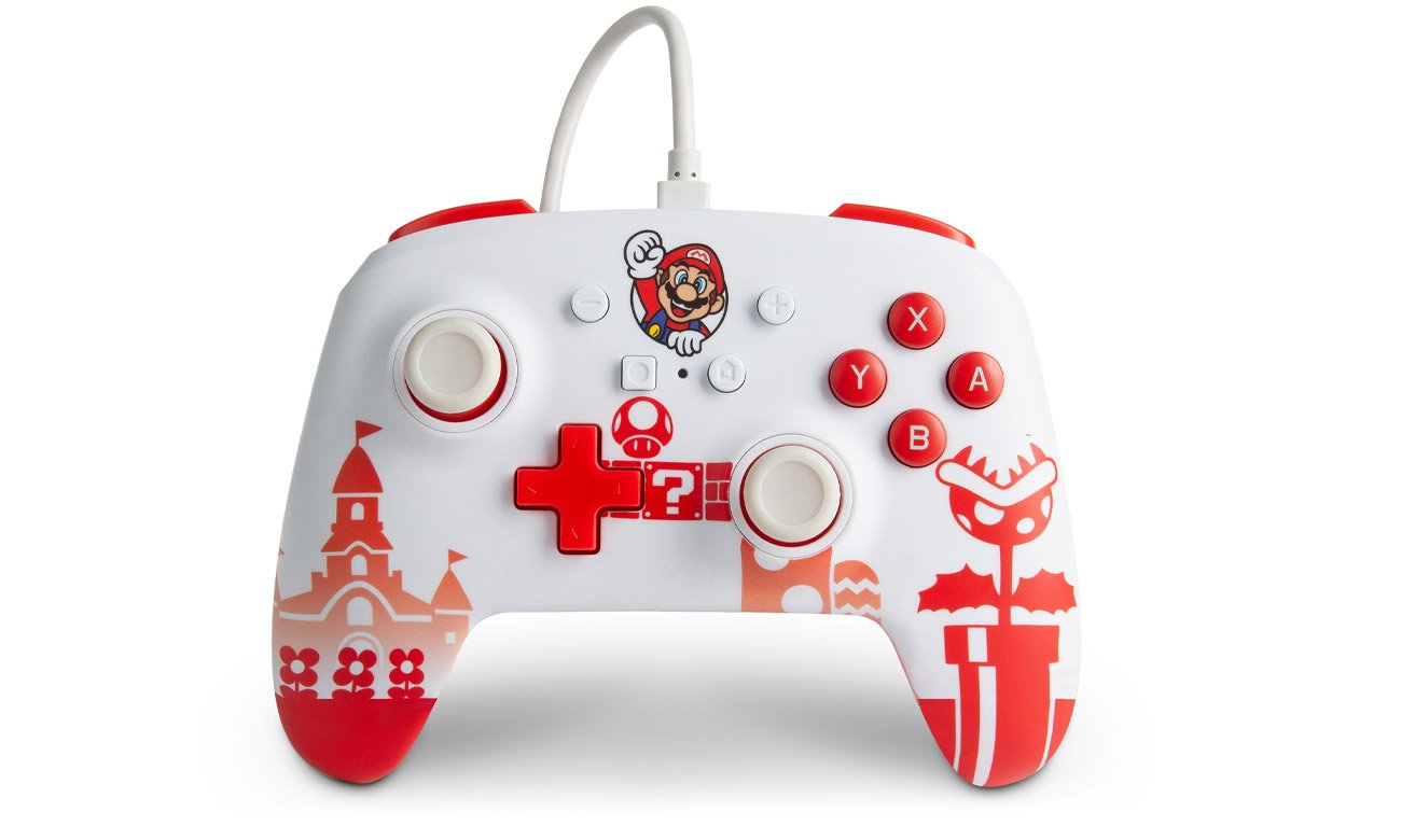 Проводная панель PowerA Mario Red & White для Nintendo Switch