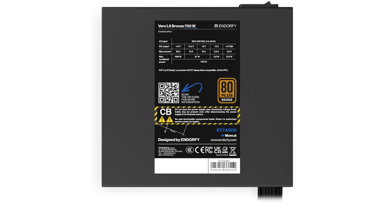 Сертификат 80 Plus Bronze