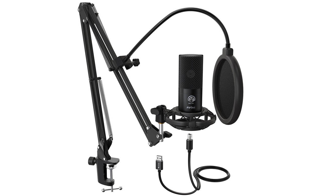 Fifine T669 Kit Fifine K669B USB конденсаторний мікрофон