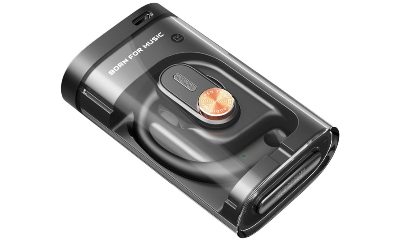 Бездротові навушники FiiO JW1 Black - Загальний вигляд із закритим зарядним кейсом