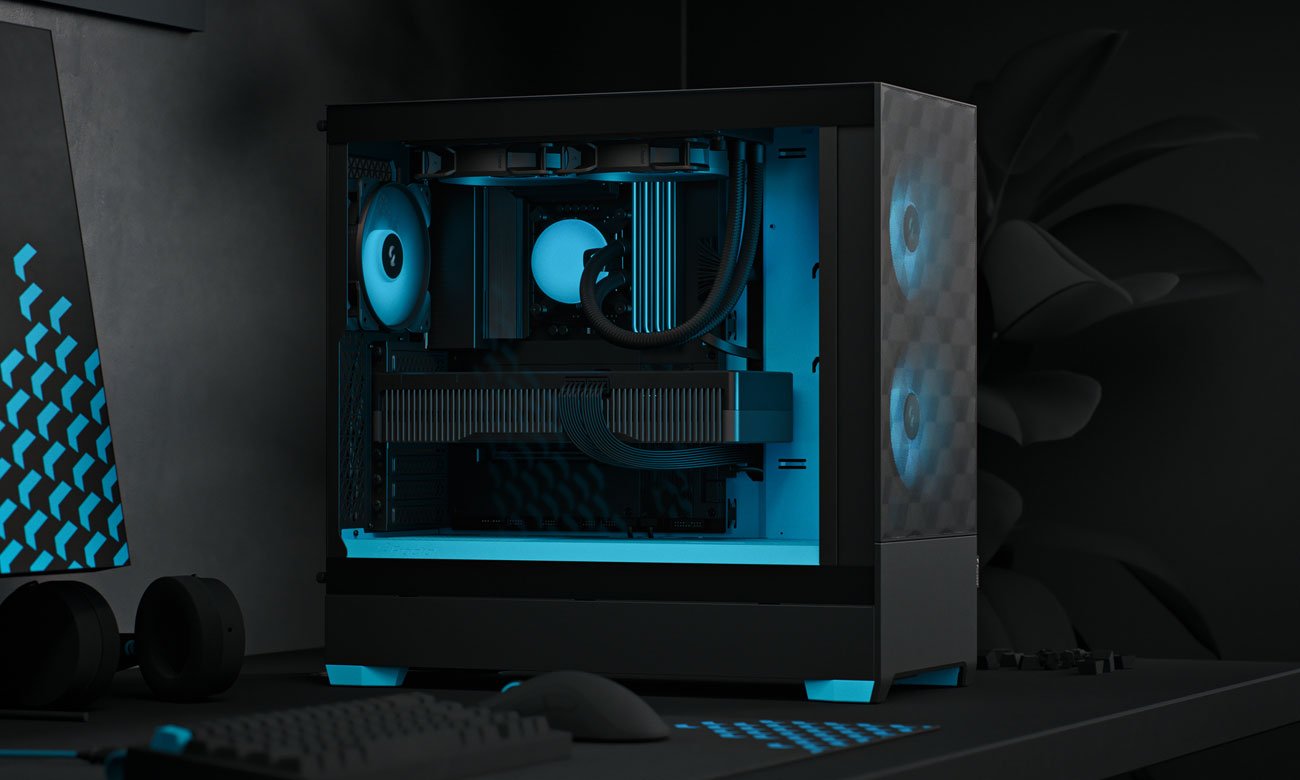 Корпус Fractal Design Pop Air RGB Cyan Core TG Clear Tint